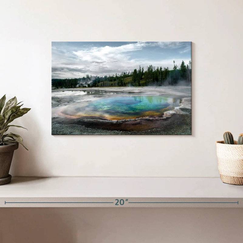 Alvord Thermal Basin In Yellowstone, 8" H x 12" W