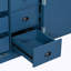 Armoire de rangement autoportante avec tablettes réglables et plateaux coulissants-2146482151