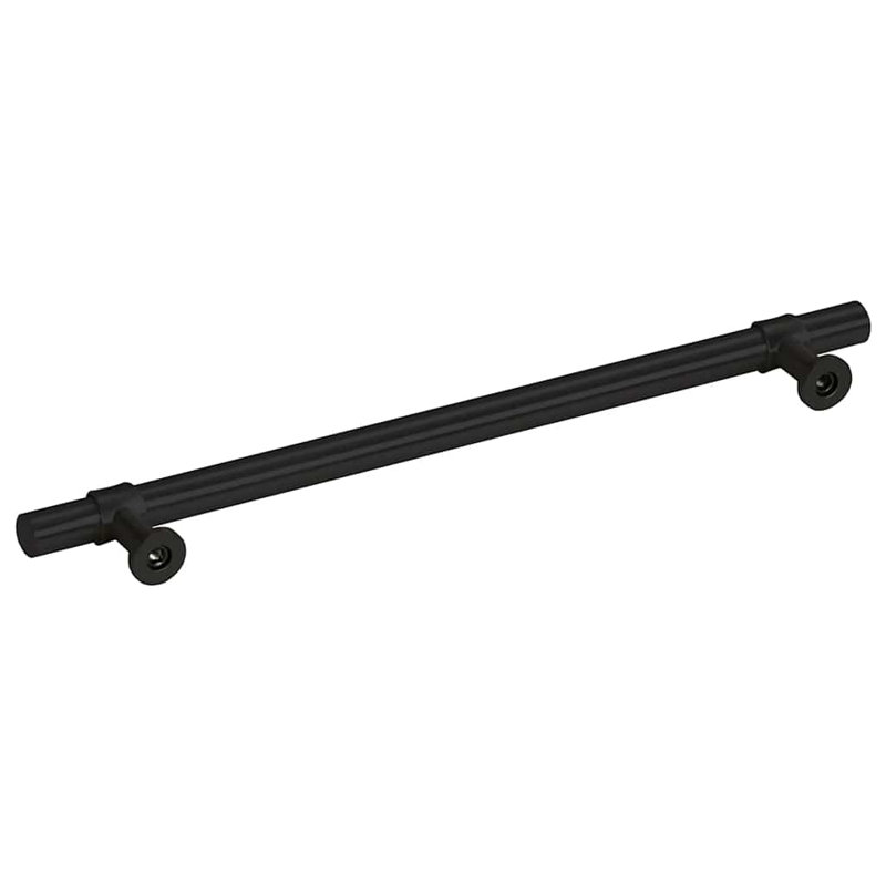 Metro Lane Cabinet Handles 5 Pcs Silver 224 Mm Stainless Steel, 192 Mm, Black