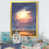 Impression dorée sur toile encadrée