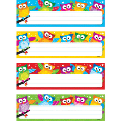 Hibou-étoiles! Ensemble de plaques de bureau