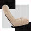 Fauteuil inclinable réglable en mousse à mémoire de forme 3D pour balcon / tatami | Coton | Courbé
