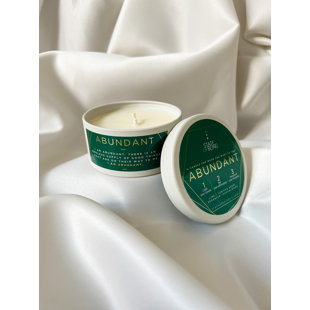 Lime, Juniper Berry, Geranium, Sandalwood Scented Jar Candle with Metal Holder
