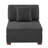Milbrey Upholstered Gray Corduroy Armless Accent Chair with Pillow Back and Solid Wood Legs-574672833-595439994