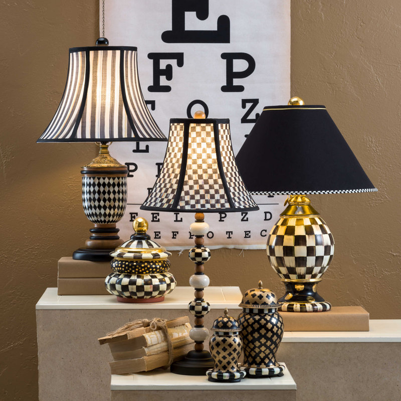Courtly Check® Ceramic Globe Lamp