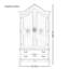 Armoire peinte rose style champêtre américain