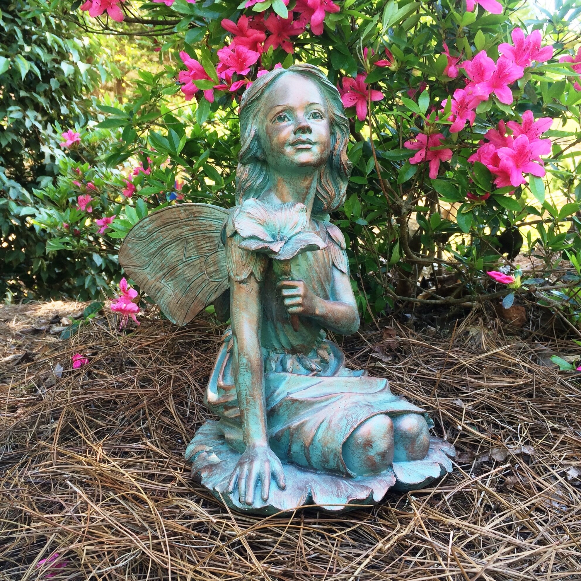 HomeStyles Suffolk Fairy Gabriella Garden Statue & Reviews | Wayfair