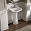 Cimarron® Vitreous China 23" Pedestal Bathroom Sink with Overflow-10940900-19195630