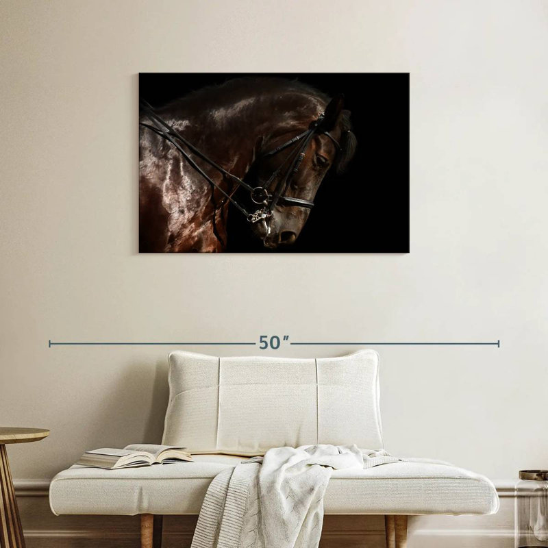 Brampt Bridled Horse, 24" H x 36" W