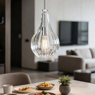 Ebern Designs 1-Light 8 inch Pendant ...