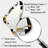 Salpeter Gold Black White Sunday Jazz II - Abstract Collages Unique Shape Wall Mirror, Modern Asymmetrical Decorative Mirror, Printed Metal Art