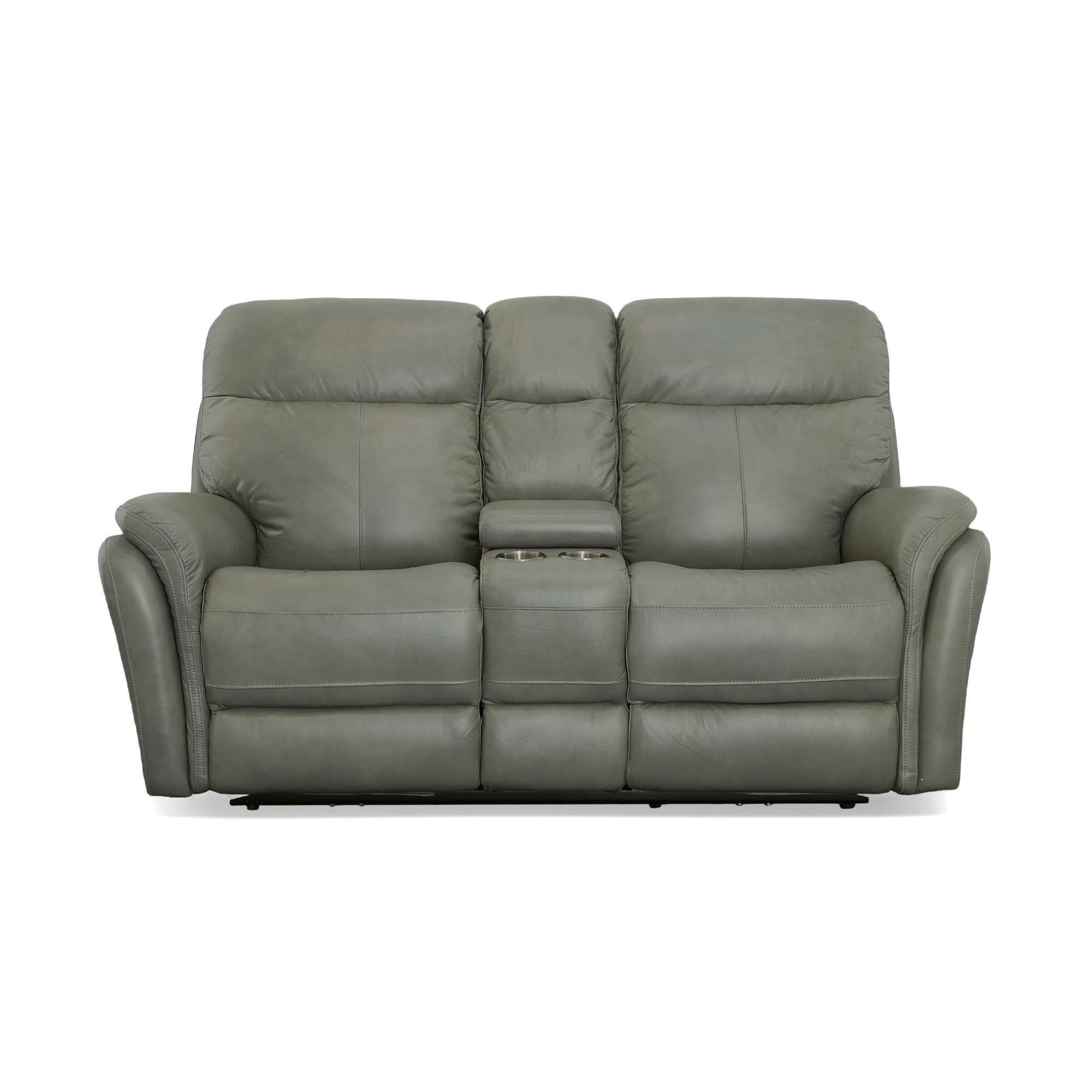 Flexsteel Zoey Reclining Loveseat with Console Power Headrests Wayfair