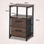 34cm W Metal Bedside Table