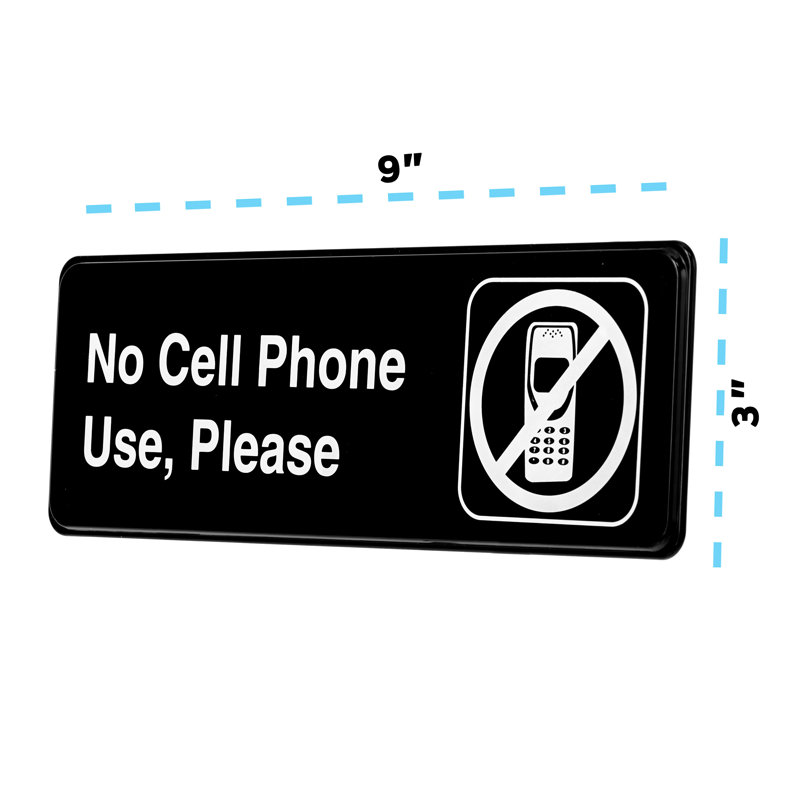No Cell Phone Use Please Sign
