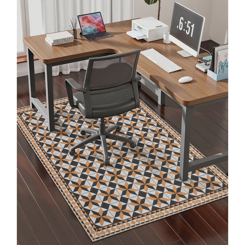 Protecteur de plancher de tapis de chaise et rehausseur de style pour les espaces de bureau à domicile ou de salle à manger
