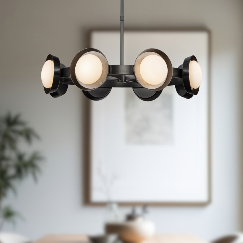 Alonso 8 - Light LED Chandelier, Urban Bronze