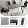 Isaure 5-Piece Rectangular Dining Table Set with MDF Table and 4  Dining Chairs
