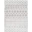 Light Grey Modern Shaggy Rug, Geometric Easy to Clean Rug For Living Room, Dining Room, Bedroom-1065175907