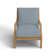 Chaise longue d'extérieur en teck Haley