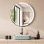 Radiant 32x32" Round Frameless Surface-Mount LED Lighted Bathroom Mirror Medicine Cabinet