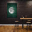 Reproduction d'art mural Moody Green Moon Abstract Dreamy Elegant Landscape Nature-2002425064