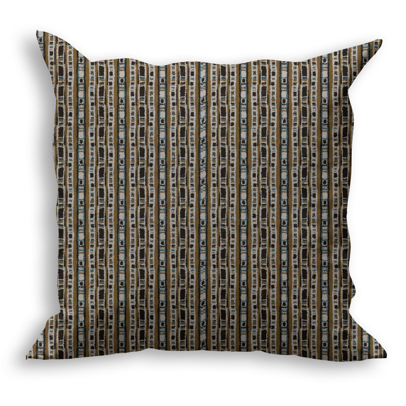 Geometric Outdoor Reversible Throw Pillow, 24" x 24"