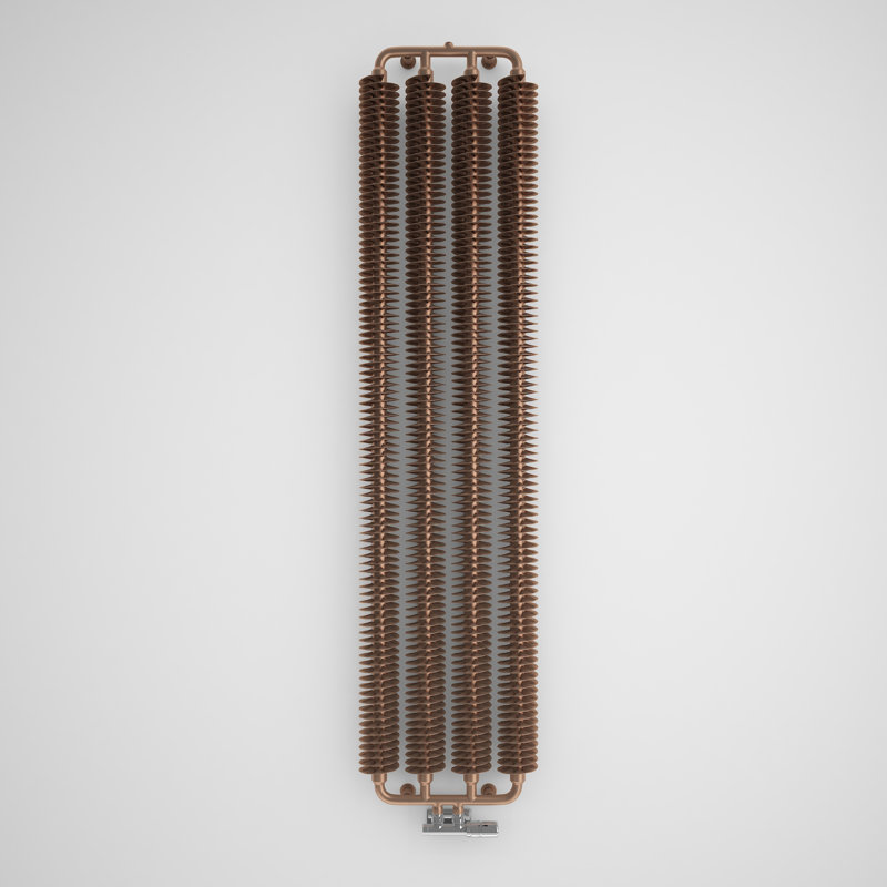 Ribbon V Vertical Designer Radiator, Copper