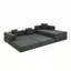 Canapé modulaire Corduroy à assise profonde de 108 po, aucun assemblage requis-1306048490