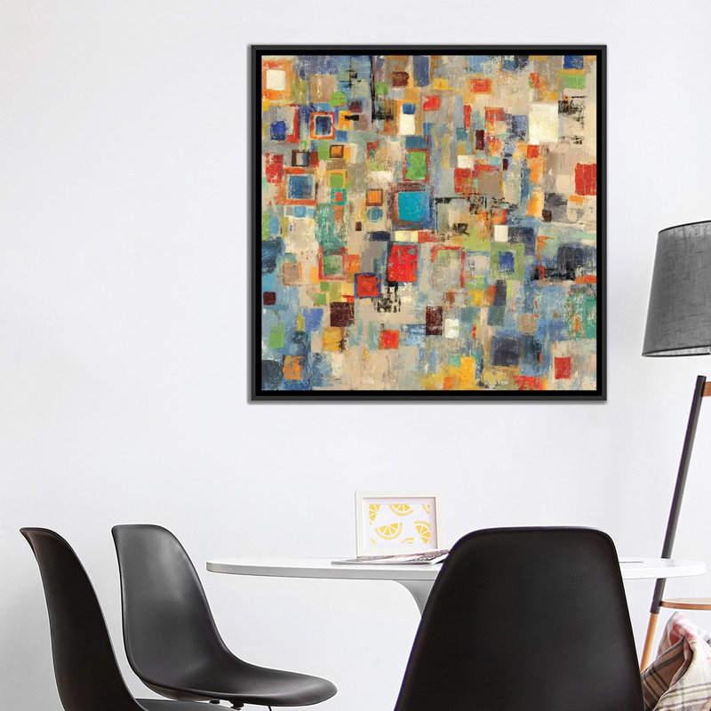 «Complexity», reproduction sur toile, H 18 po x l 18 po x P 1,5 po, Toile avec cadre noir, Pas de tapis