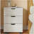 3-Drawer Vertical Filing Cabinet Rolling Wood Mobile File Cabinets Under Desk for Home Office with Casters (Non-Assembled)-189870266
