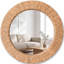 Miroir mural rond en gazon tissé à la main pour chambre à coucher décorative de style campagnard Boho-971313886