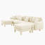 Canapé modulaire en U à 4 places Boucle Fabric-1359638702