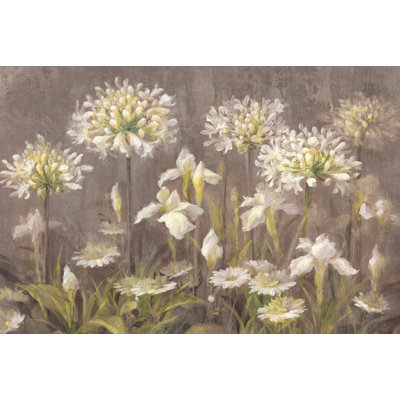Spring Blossoms Neutral by Danhui Nai - Painting Print