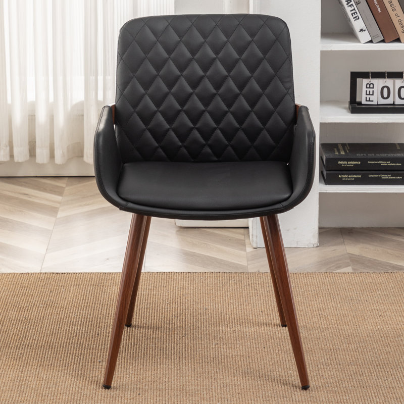 Malvino Upholstered Dining Chair, Black