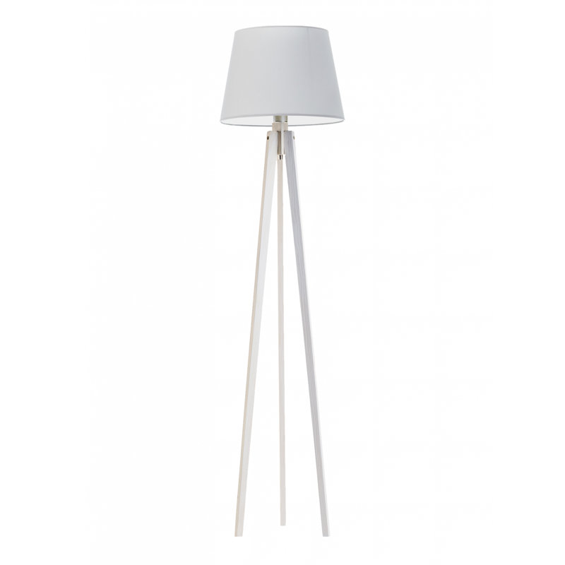 Araby 158cm Tripod Floor Lamp, Silver, White