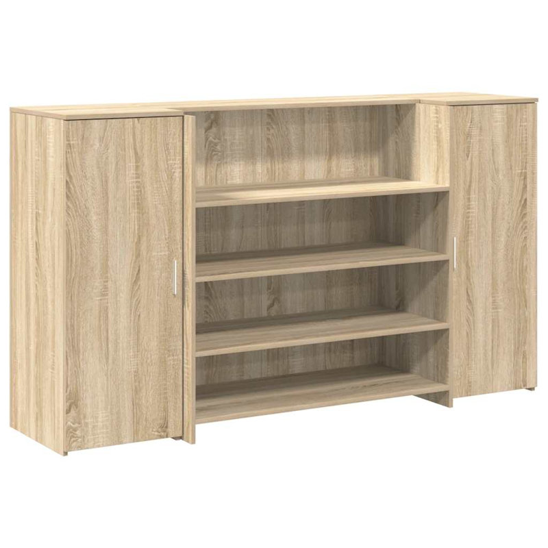Camariah Standing Desk, Sonoma Oak, 103.5cm H x 180cm W x 50cm D