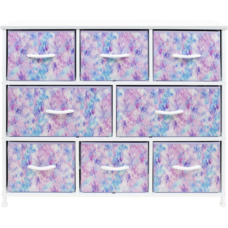 Commode Sorbus, Teinture par nouage mauve