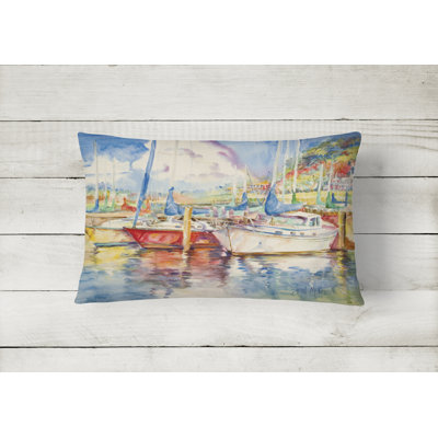 Outdoor Reversible Throw Pillow