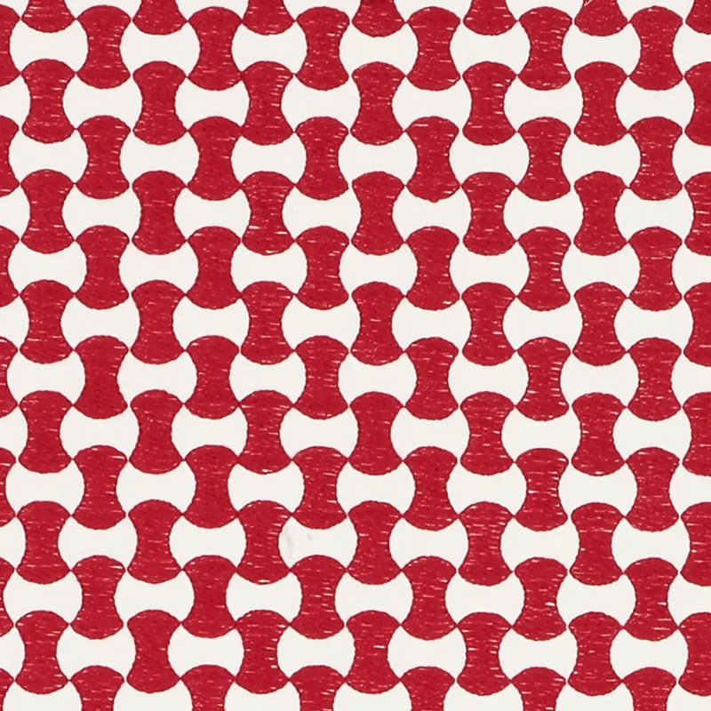 Tissu de broderie Nolita, Rouge