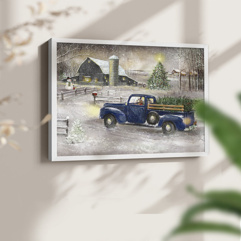 Souvenirs d'hiver - reproduction encadrée, H 8 po x l 10 po, Blanc