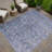 Machine Washable Indoor/Outdoor Chantille ACN2324 Ikat Rug-1400461473