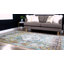 Tapis à motif oriental bleu clair Folmar-23841015
