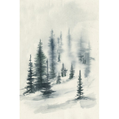 Misty Winter II by Jennifer Goldberger - Wrapped Canvas Painting