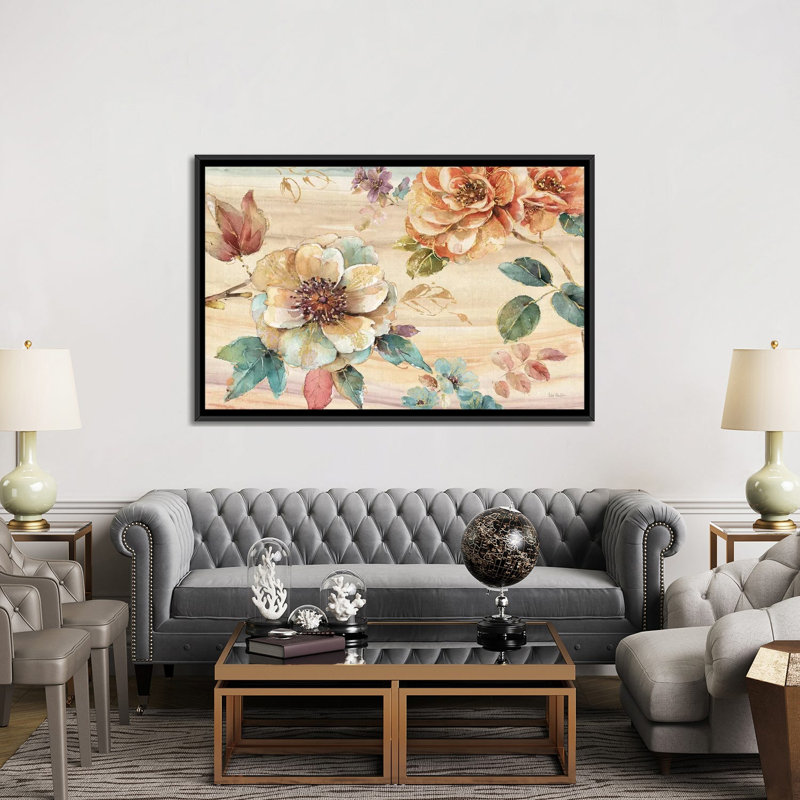 « épices nature i », impression sur toile, H 18 po x l 26 po x P 1,5 po, Pas de tapis, Toile avec cadre noir