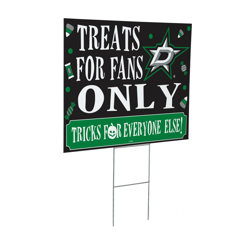 Enseigne de cour des Bruins de Boston, friandises d'Halloween pour les fans, Stars de Dallas