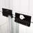 56 - 60"X70" Bypass Shower Door With Sliding Feature. Matted Black Finish, 1/4" Tempered Glass. Top Track, #304 Stainless Steel Handle. Smooth Sliding, Leakage. Nano Easy Clean, Explode Film. 36000