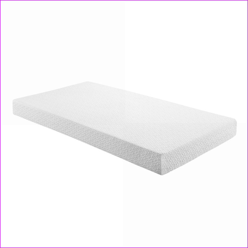 Mattresses | Twin Size Firm Gel-Infused Memory Foam Mattress in a Box, Snow White | Foam | Twin