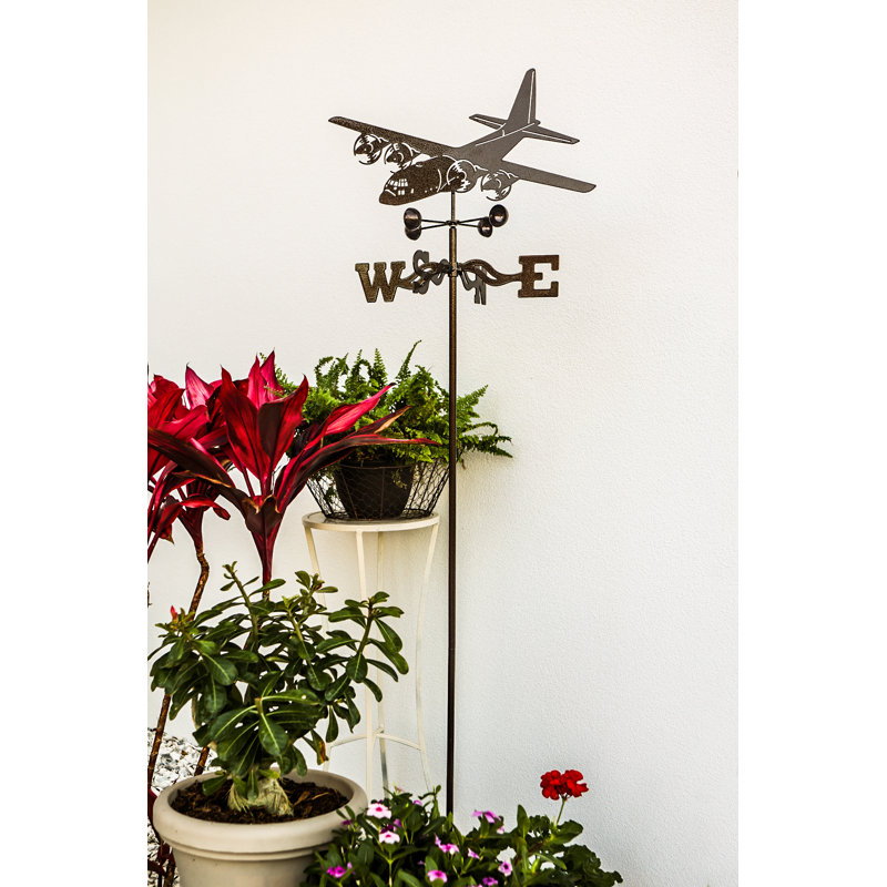 Girouette avion Wilmore C-130, Fixation de jardin