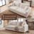 Square Arm Upholstered Loveseat-987323424
