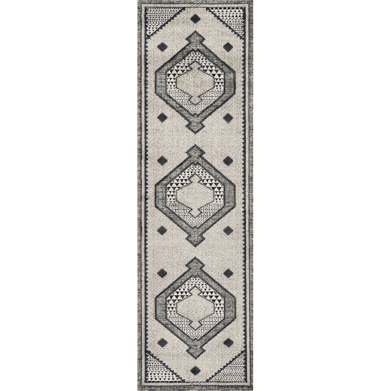 Tapis ivoire Canella, Tapis de couloir 2 pi 3 po x 7 pi 6 po